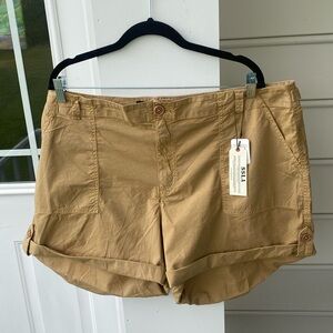 Sanctuary Standard Surplus  golden tan rollup shorts 16W NWT